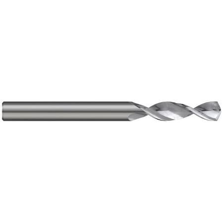 Harvey Tool 0.1875 in. 3/16 Drill dia x 0.4800 in. Flute Length Carbide Drill, 2 Flutes 20623